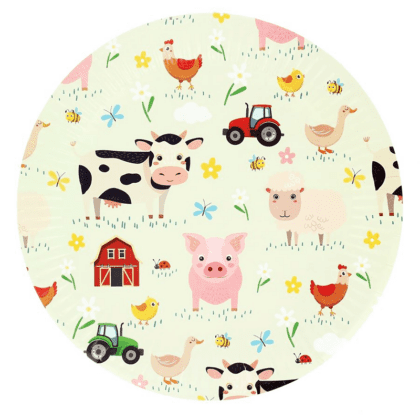 Party Plates - Farm Animals