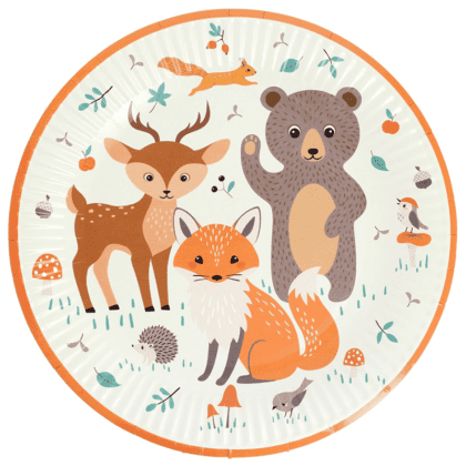 Party Plates - Forest Animals