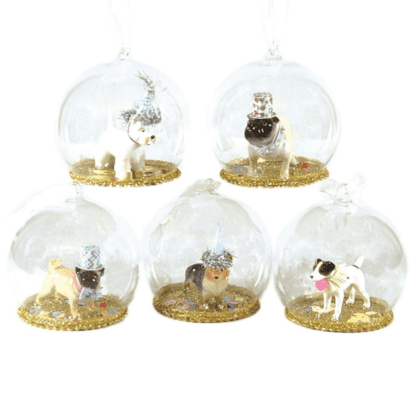 Christmas Ornament - Dog Globes