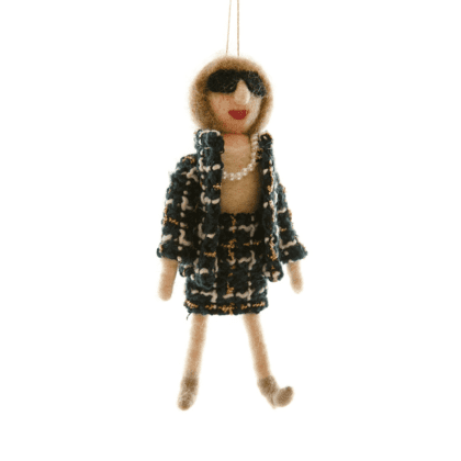 Felt Christmas Ornament - Anna Wintour