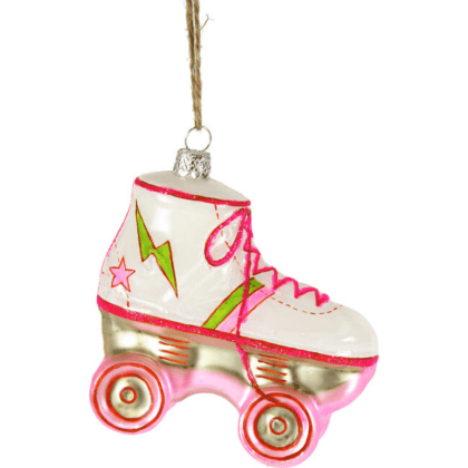 Christmas Ornament - Pink Rollerskate