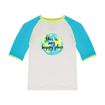 Rashguard Shortsleeve T-shirt - White/Turquoise (Copy)