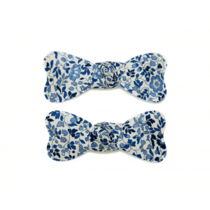 Bow Snaps - Liberty Katie & Millie Blue