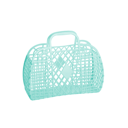 Retro Basket Large Bag - Mint