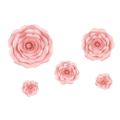Paper Flower Backdrop - Pink