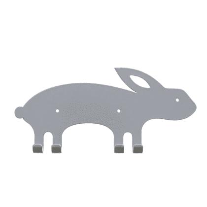 Wall Hook - Rabbit Grey