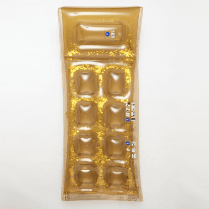 PVC Retro Lie-On Disco Gold
