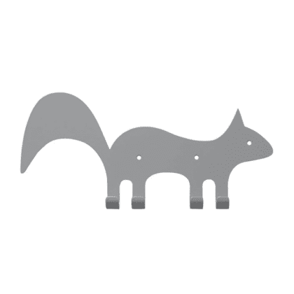 Wall Hook - Squirrel Grey