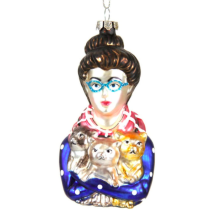 Christmas Ornament - Cat Lady