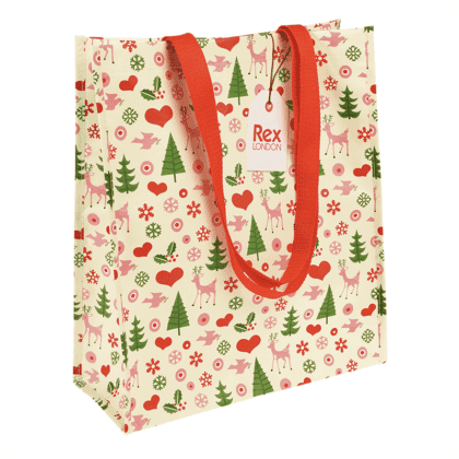XMas Recycled Shopping Bag