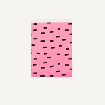 Flat Paper Bag - Bubbly Pink