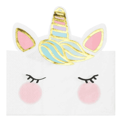 Party Napkins - Unicorn's Face