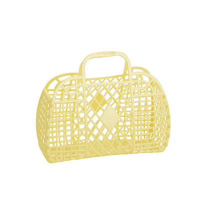 Retro Basket Large Bag - Yellow