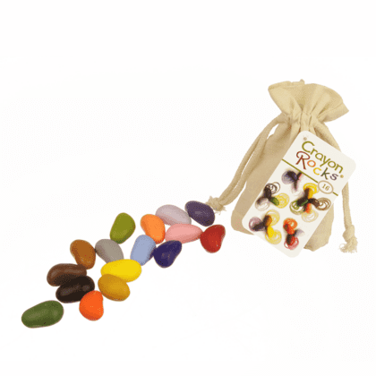 Crayon Rocks In Cotton Bag - 16 pieces