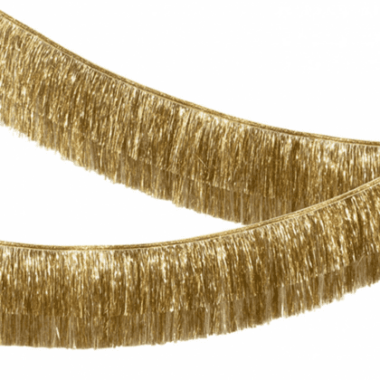 Garland - Gold Tinsel Fringe
