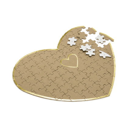 Guest Book Puzzle - Heart