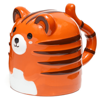 Upside Down Ceramic Mug - Tiger