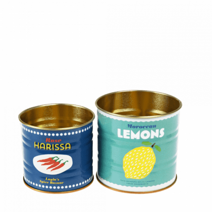 Mini Storage Tins - Lemons & Harissa