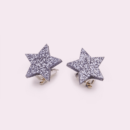Silver Star Earrings