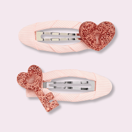 Love Pink Hair Clips