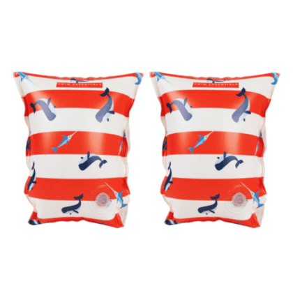 Swimming Armbands - Red Whale