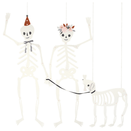 Vintage Giant Halloween Jointed Skeletons