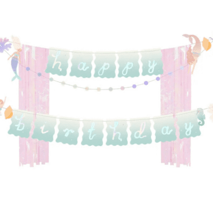 Happy Birthday Banner - Mermaid