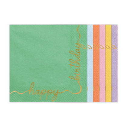 Party Napkins - Happy Birthday