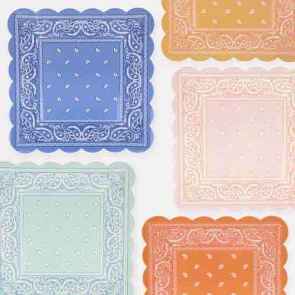 Party Plates- Western Bandana
